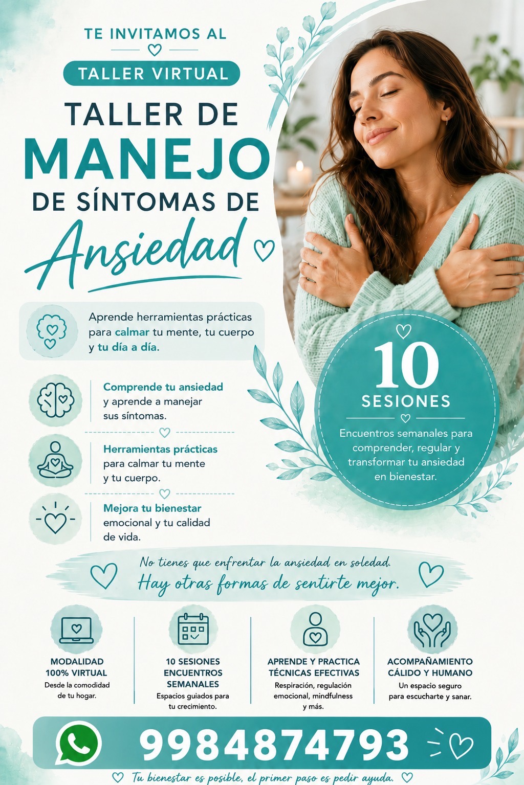 Taller virtual de manejo de síntomas de ansiedad
