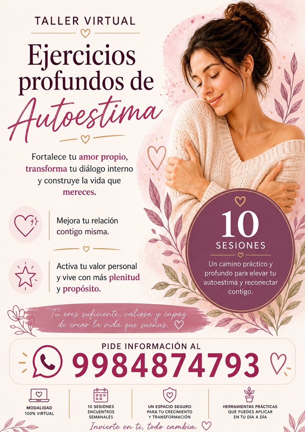 Taller virtual ejercicios profundos de autoestima
